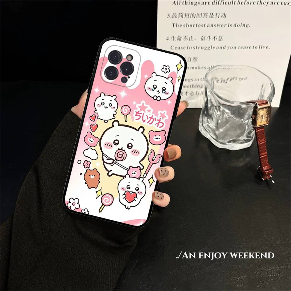 Cute C-Chiikawas Hachiwares Phone Case For IPhone 16 17 Air 15 14 13 12 11 Pro Max 16E Plus Fundas