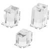 3Pcs Acrylic Ring Presentation Stands Sleek Jewelry Organizers Ideal for Jewelry Stores and Personal Collections