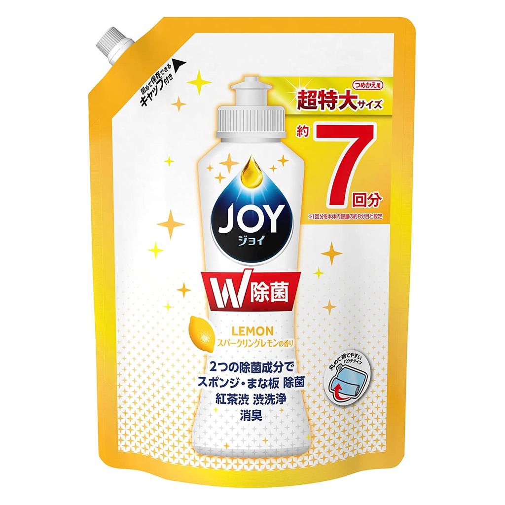Recharge de détergent à vaisselle désinfectant désinfectant au parfum de citron pétillant JOY, 960 ml