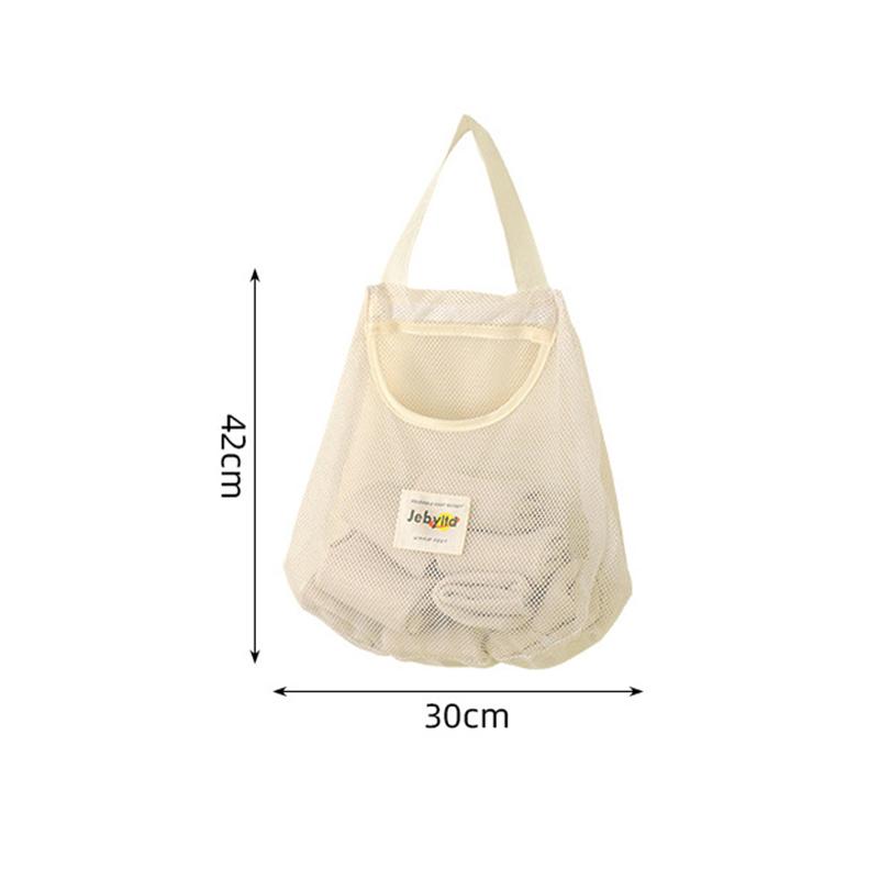 Mesh Pocket Storage Bag Kitchen Household Sundries Hanging Bag Large-Capacity Storage Mesh Bag