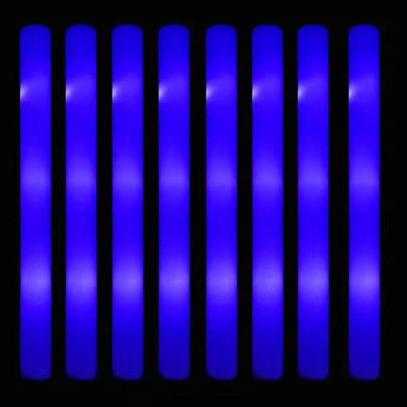 30Pcs Foam Glow Sticks with 3 Modes Colorful Led Flashing Glow Stick Glow in The Dark Party Supplies for Wedding Raves Concert