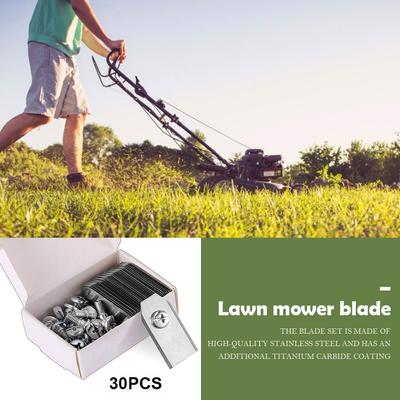 30 STÜCKE Rasenmäher Schneidklingen Set Edelstahl Trimmerklingen 0,7 MM Scharf für Husqvarna Automower/Gardena Rasenmäher