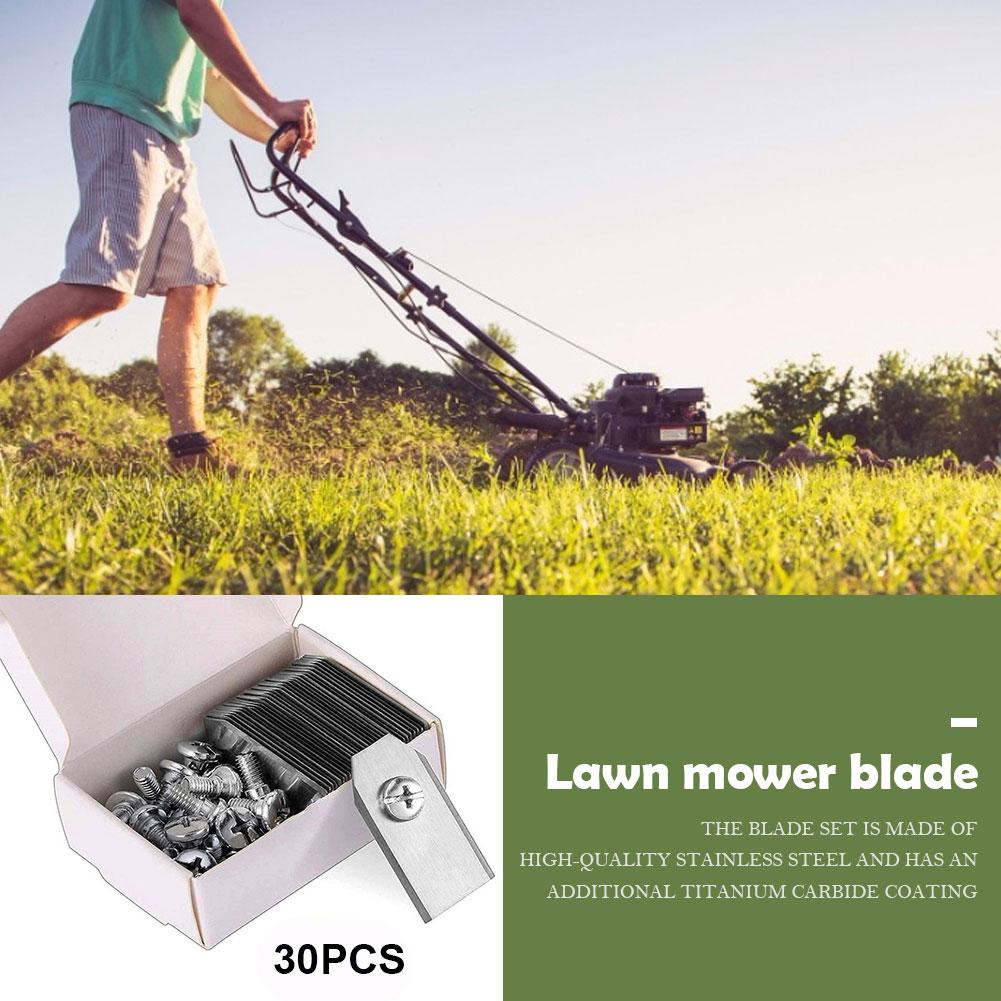 30/18PCS Lawn Mower Cutting Blades Set Stainless Steel Mowing Machine Blades 0.7 MM for Husqvarna Automower/Gardena Lawnmower