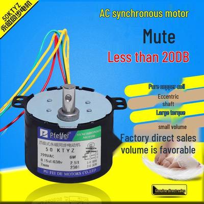 50KTYZ 220V Klauenpol Permanentmagnet Synchronmotor, Vorwärts/Rückwärts Steuerung, 6W.