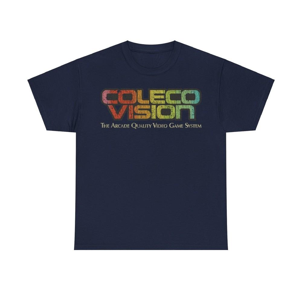 

Coleco Vision 1982 Video Game Distressed Print T-shirt Unisex T-Shirt XXXL