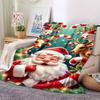 1pc Christmas Decorations Blanket Lightweight Flannel Blanket Throw Blanket For Sofa, Bed, Travel, Camping, Livingroom, Couch, Chair, And Bed Yy250902