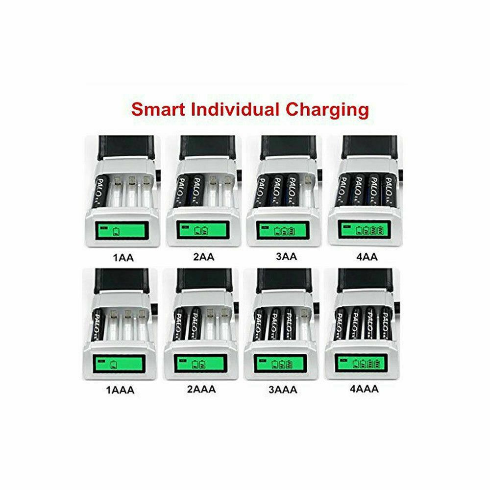 Durable Portable Rechargeable Fast Charging Dock Adapter Intelligent Battery Charger 4 Slot