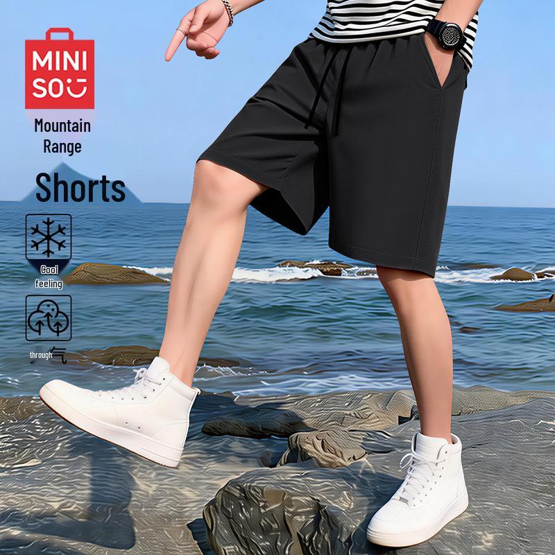 MINISO Men s 2026 Summer Casual Loose Mid-Length Shorts XL