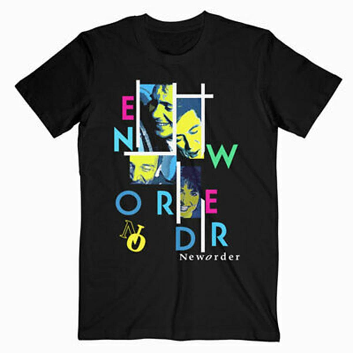 Men s and Women s T-shirts Band New Order Band Black Cotton Size S-5XL XS