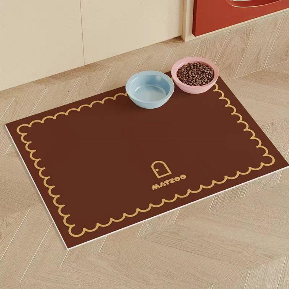 

PVC Pet Mat Waterproof, Stain-Resistant, Non-Slip For Cats and Dogs Home Use, Dog Crates, Cat Bowls Anti-Spill Mat 40X60CM(1.3X2FT