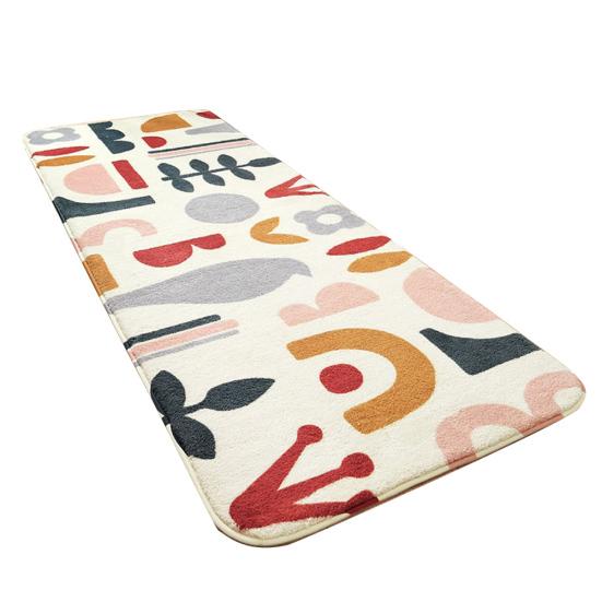 Blad Bokstäver Print Tjock mjuk matta Golvmatta Matta Kudde Sovrumsdekoration