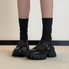 Sheepskin version~ Retro Brock leather thick-soled Mary Jane shoes for women with versatile black outer small leather shoes