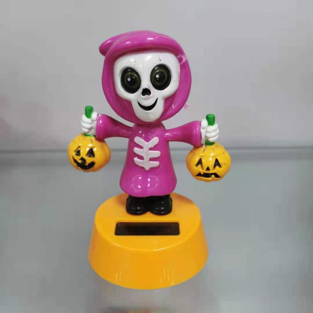 Solar Powered Dancing Halloween Swinging Animated Bobble Dancer Toy Car Decor Boy Girl Handcrafted Gift Birthday Present Party