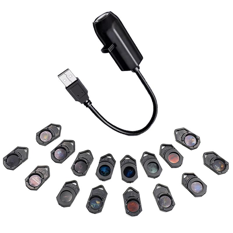 USB Потолочный Проектор Луны и Земли Атмосферный Свет Звездное Небо Лампа Ночник Романтическое Украшение Спальни Галактический Проектор Onesize
