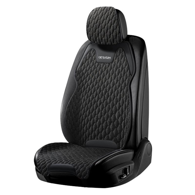 Car Seat Cushion Ice Silk Material Ventilation ComfortableDurable Four Seasons Universal Split Single Car Front Seat Cover