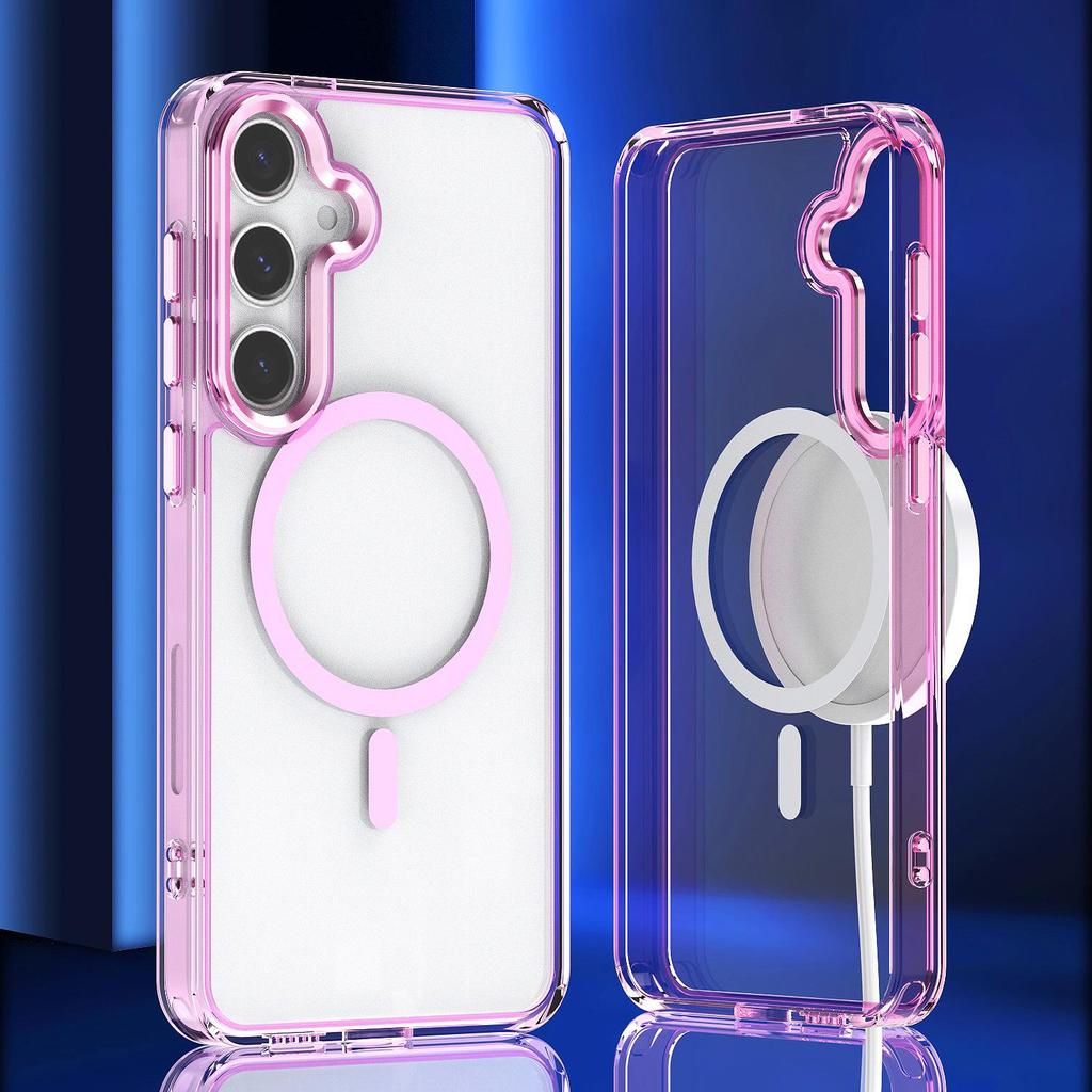 Samsung A17 Bright Shadow Magnetic Case - Transparent, Full Coverage, Drop-Proof, Protective A36 A26 A56 A07 A16 Model.