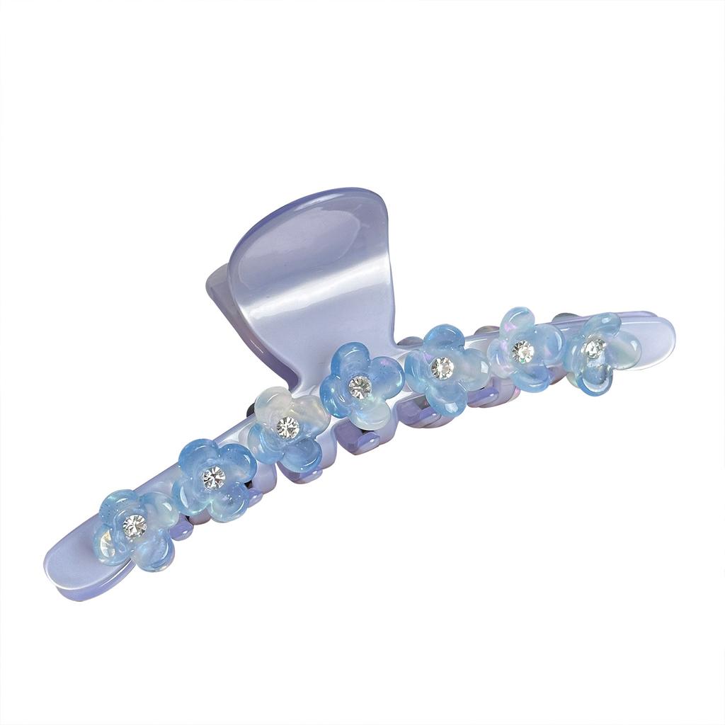 Huge Design Floral Acetate Hair Claw Clip For Elegant Updos In Vibrant Colors