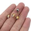 100 Stück/20 Stück Edelstahl Strass Ohrstecker Goldfarben Ohrstecker mit Ösenringen DIY Ohrringe Schmuckherstellung Zubehör