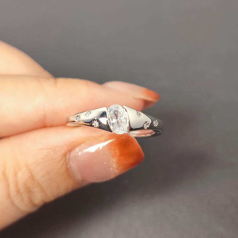 

Средневековое матовое овальное циркониевое кольцо женское, с чувством дизайна и индивидуальностью, украшение, цыганское кольцо adjustable opening