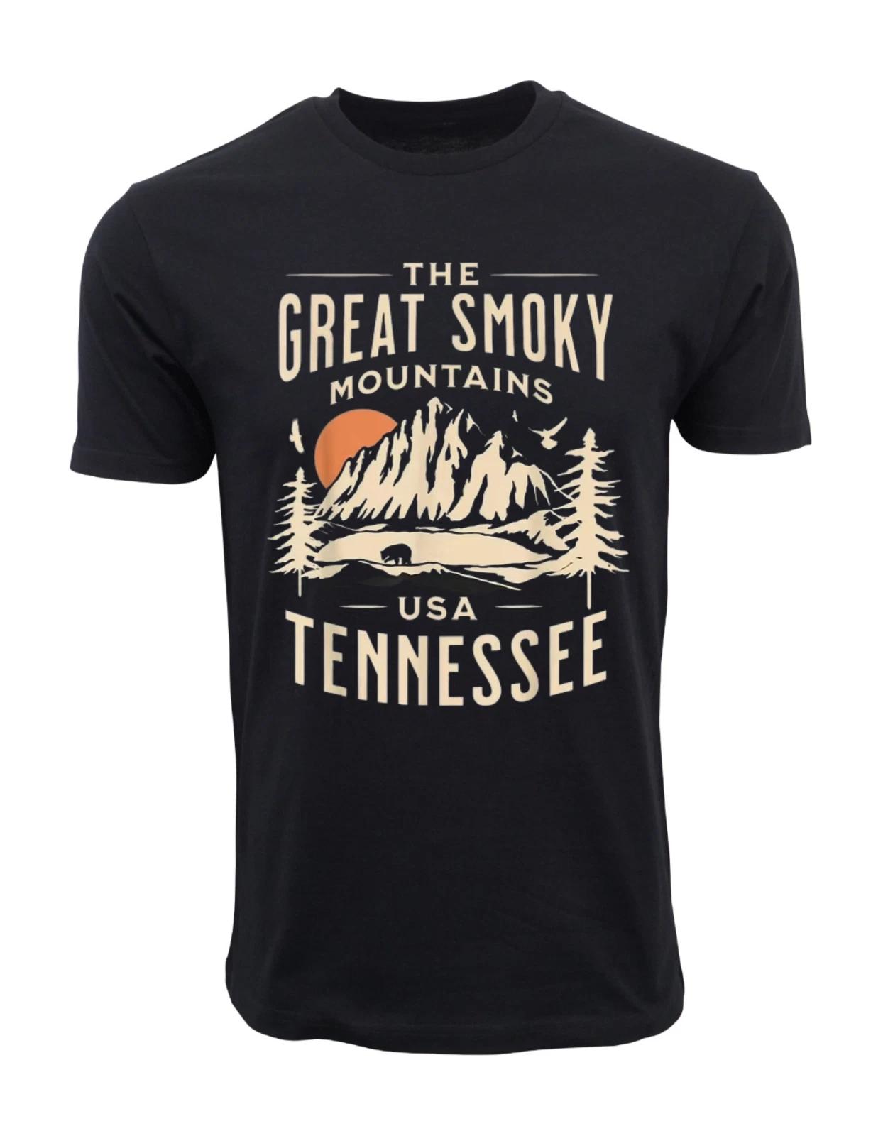 Unisex Adult Casual Graphic GREAT SMOKEY MOTAINS NATIONAL PARK T SH... S