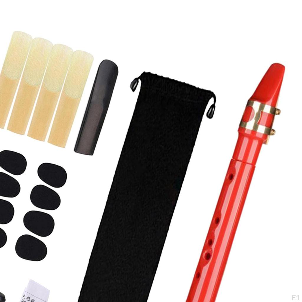 Kompaktes Saxophon-Holzblasinstrument mit Mundstück und Tragetasche für alle Spielstärken