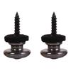 Classy-20PCS Wool Copper Guitar Strap Lock Locking Pegs Pins Mushroom Shape End Button Black