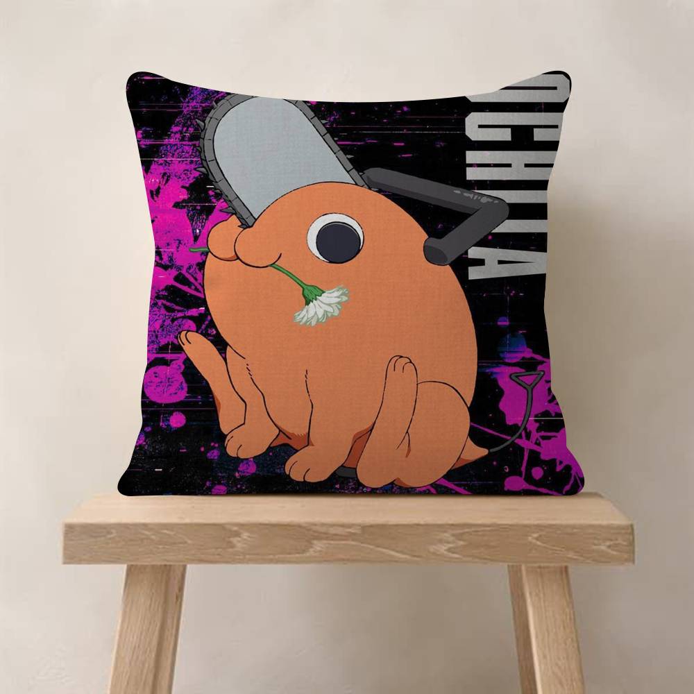 ANIME Chainsaw Man PPochita Cushion Cover 30x50 Polyester Sofa Cushions Decorative Throw Pillows Home Decoration Pillowcover