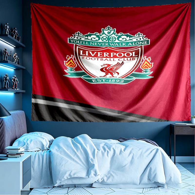 Liverpool F.C Print Tapestry, Lightweight Wall Hanging, for Bedroom, Dorm, Living Room, Home Art Decor - Birthday Christmas Gift for Friends