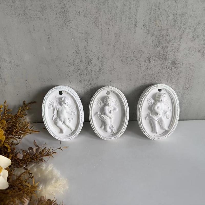 Car Pendant Molds Angel Listing Moulds Resin Craft Mold Clay Tablet Molds Angel Shape Silicone Material for DIY Making