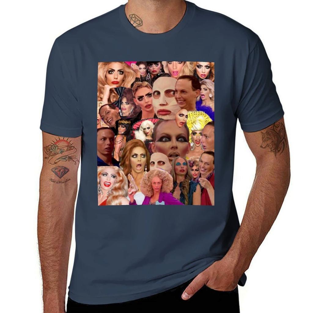Alyssa Edwards Collage T-Shirt Cotton Tshirt 100% Man T Shirts for Men Man T Shirts Graphic T-Shirt