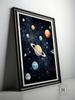 Szepty Kosmosu Szepty Kosmosu, 70X100 Cm, Rama Drewniana Jasny Dąb, Papier Matowy 230 Gsm