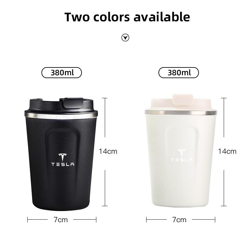 Heiß verkaufender Artikel Auto Isolierbecher 380ml Wasserbecher Kaffee Tee Thermoskanne Für Tesla SpaceX Model 3 Highland 2023 Model S Model X