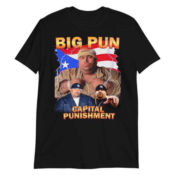Футболка Big Pun Capital Punishment с коротким рукавом, черная, унисекс, S-2345XL, унисекс L