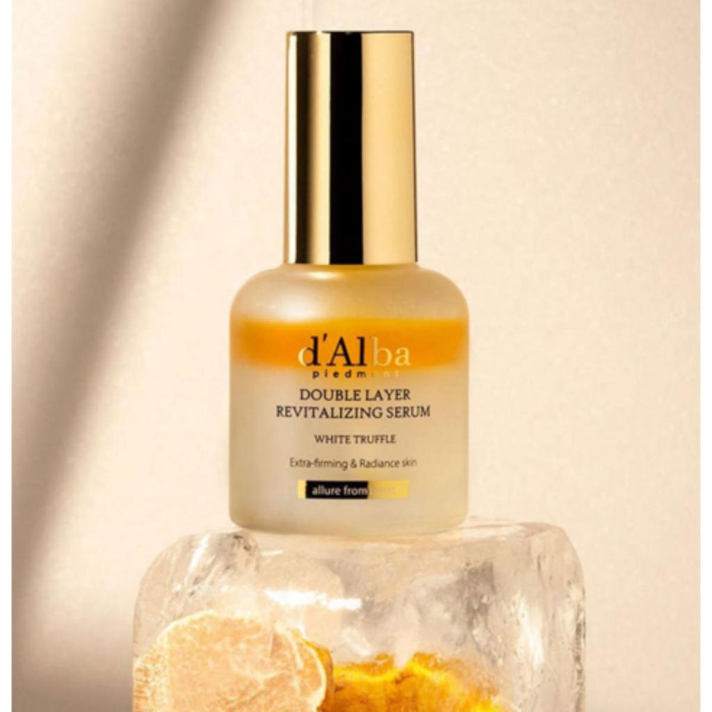 [d'Alba] White Truffle Double Layer Revitalizing Serum 30ml - Premium Korean Glow & Deep Hydration Anti-Aging Face Serum
