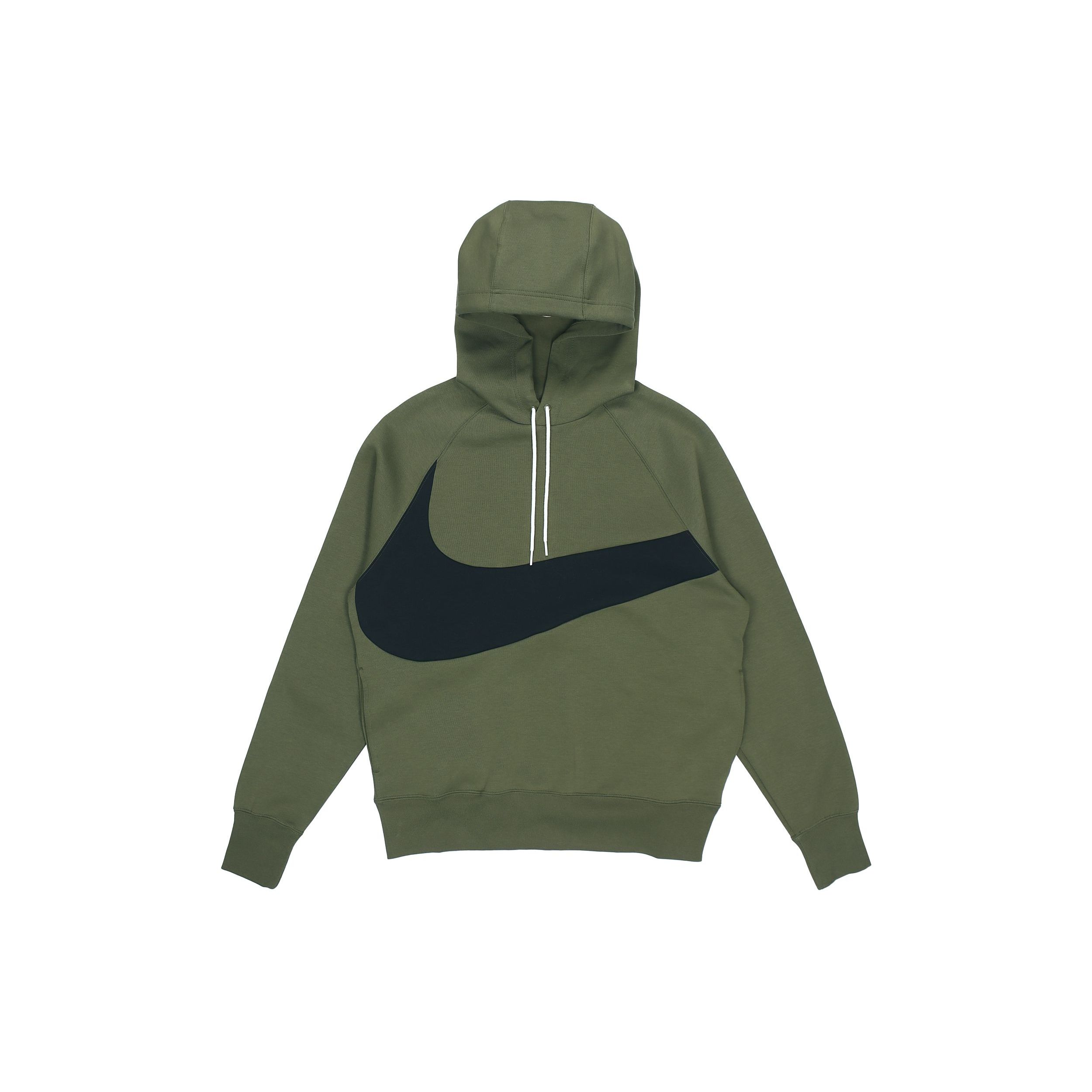 Nike Sportswear Club Fleece Mens Pullover Hoodie Olive DD8223-326 L