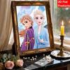Disney Pearl Painting Frozen Princess Handmade DIY Pearl Gem Painting Pictures Crafts Special Shape Home Wall Decoration