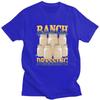 Mens Ranch Dressing Meme T Shirts Pure Cotton Short Sleeve Funny Food Humor Tee Shirt Casual Loose Fit Streetwear Clothing