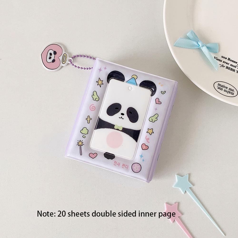 20 Double-sided Card Communication Sealed Photo Albums, One Grid Three Inch Polaroid Storage Album, and Star Chasing Card Album