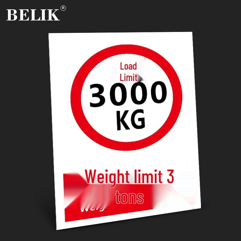 BELIK Cargo Lift Safety Warning Sign 22x30 CM