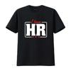 I Love HR Heart Design Human Resources T Shirt Black Vintage Washed Casual Homme Comfortable Soft Fashion Versatile Graphic