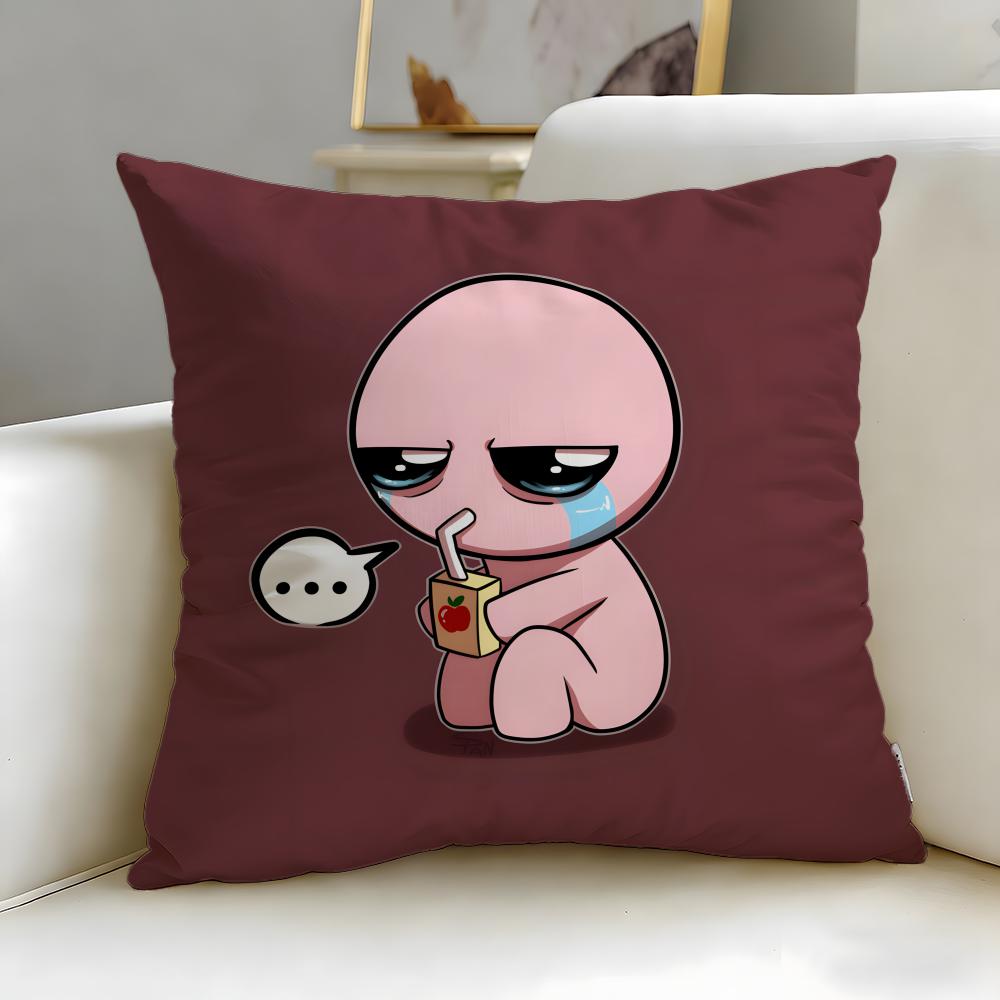 Trendy TThe Binding of Isaacable Cushion Cover Soft EasyWash Pillow Case Versatile for Couch Bed Travel and Office