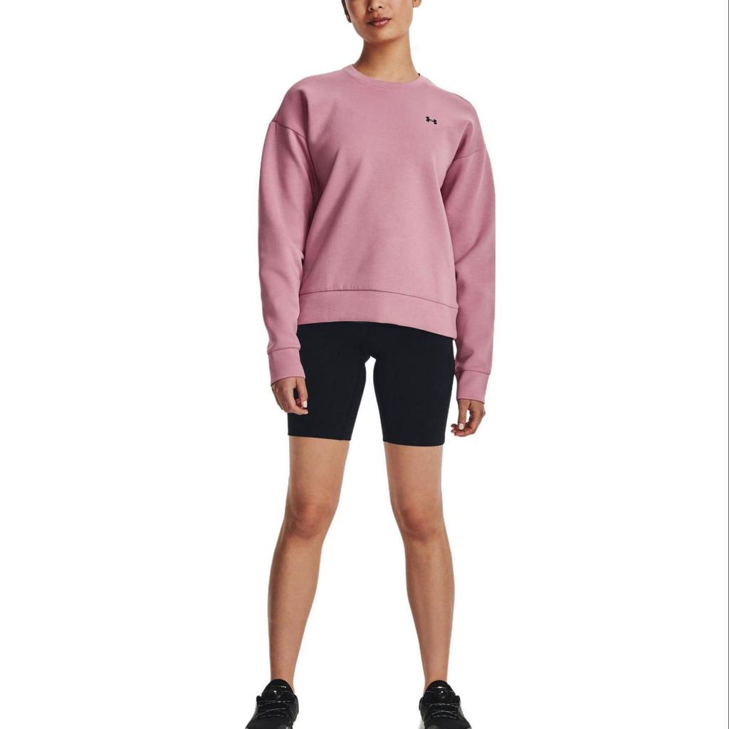 Under Armour Sweatshirts Women's Pink Crew Neck Moderate Regular 1379835-697
