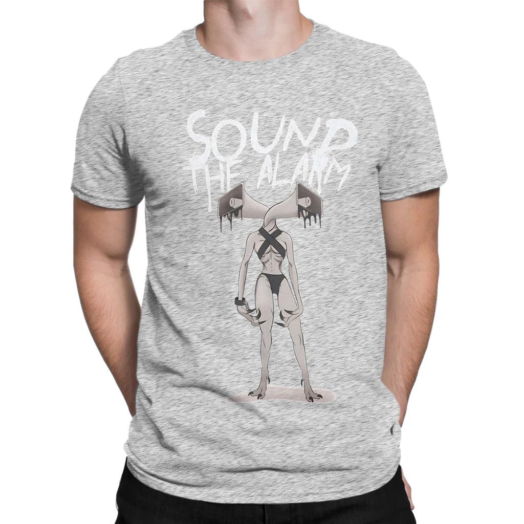 Sound The Alarm Funny 100 Cotton Tshirt Siren Head Tees Tops For Unisex
