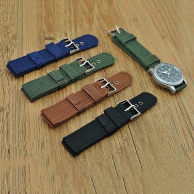 Military Army Nylon Armbandsur Band 18mm 20mm 22mm 24mm Ersättningsrem