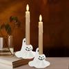 Halloweeni kummituse kooniline küünlajalg Õudne vaigust kummitus kõrvits kooniline küünlajalg Halloweeni pulmapeo kontori kodu laua dekoratsioon
