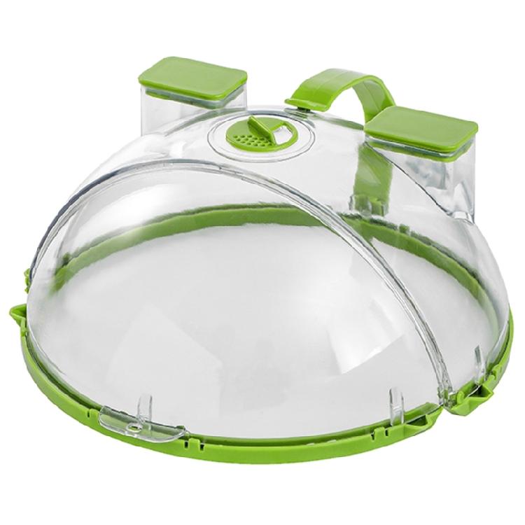 

Clear Microwave Splatter Guard with Handle Heat Resistant Cover Kitchen Accessory Microwave Plate Cover Plastic Texture 1