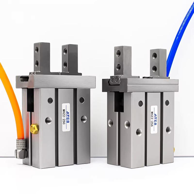 MHZ2 10D 16D 20D 25D 32D 40D Double Acting Air Gripper Pneumatic Finger Cylinder SMC Type Aluminium Clamps Bore 10-40mm Grab