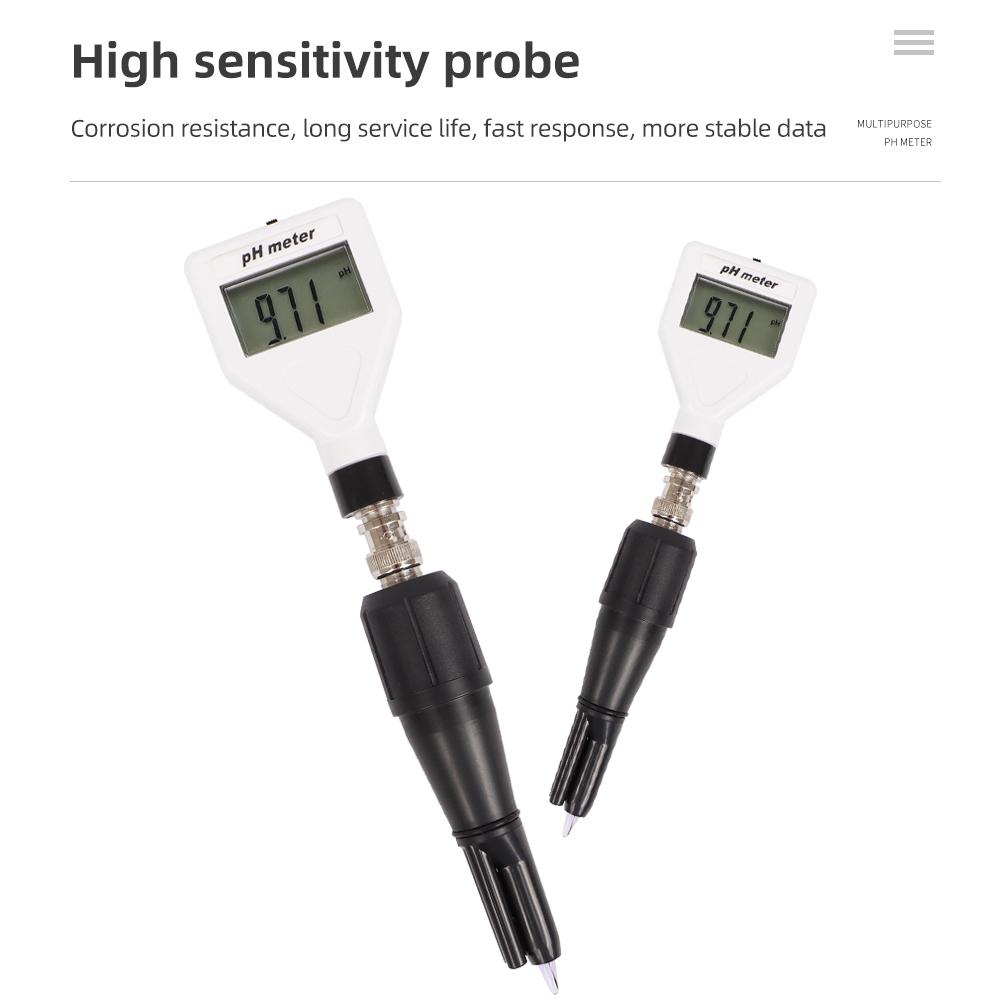 Neues digitales pH-Messgerät, Mehrzweck-Säuremessgerät, Stiftform, pH-Tester, Bodenanalysator mit ATC, Hintergrundbeleuchtetes Display für Pool, Aquarium