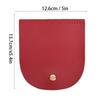 Bag   Cover Split Leather Magnetic Buckle   Hand Made Handbag Parts with Bronze Accessories 12.6x13.7cm(Brown )