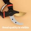 DIY Industrial Fruit Flower Branch Shears Soft Grip Plastic Handle-Bypass Pruning Scissors PINSHUN Brand Steel Blades
